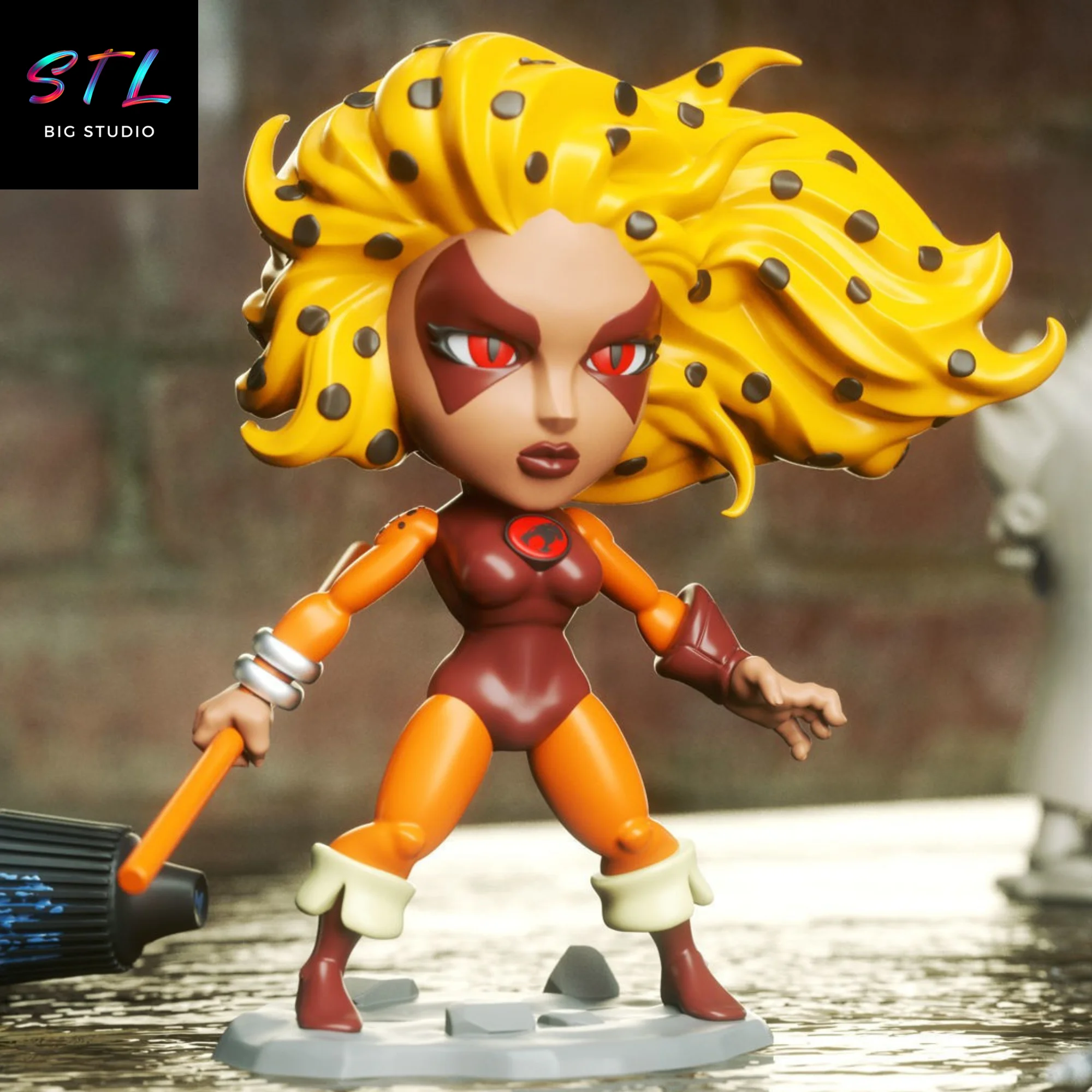 Cheetara Chibi STL | 3D Printable Figure | ThunderCats Model