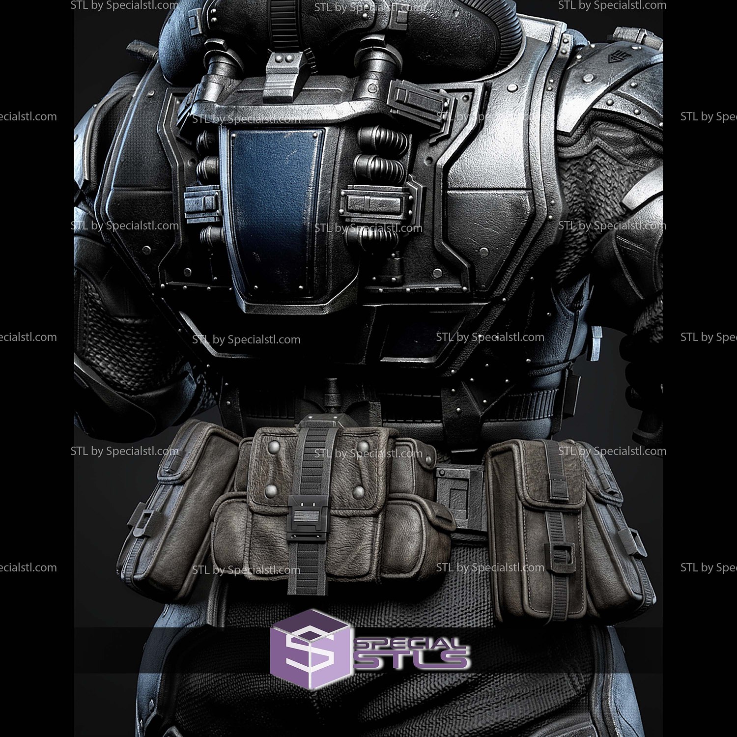 Marcus Fenix 1 6 450mm STL Files 3D Model — view 7