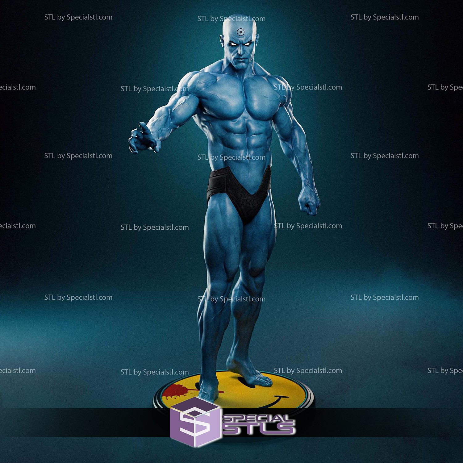 Dr Manhattan Standing 3D Printer Files STL Model — view 2