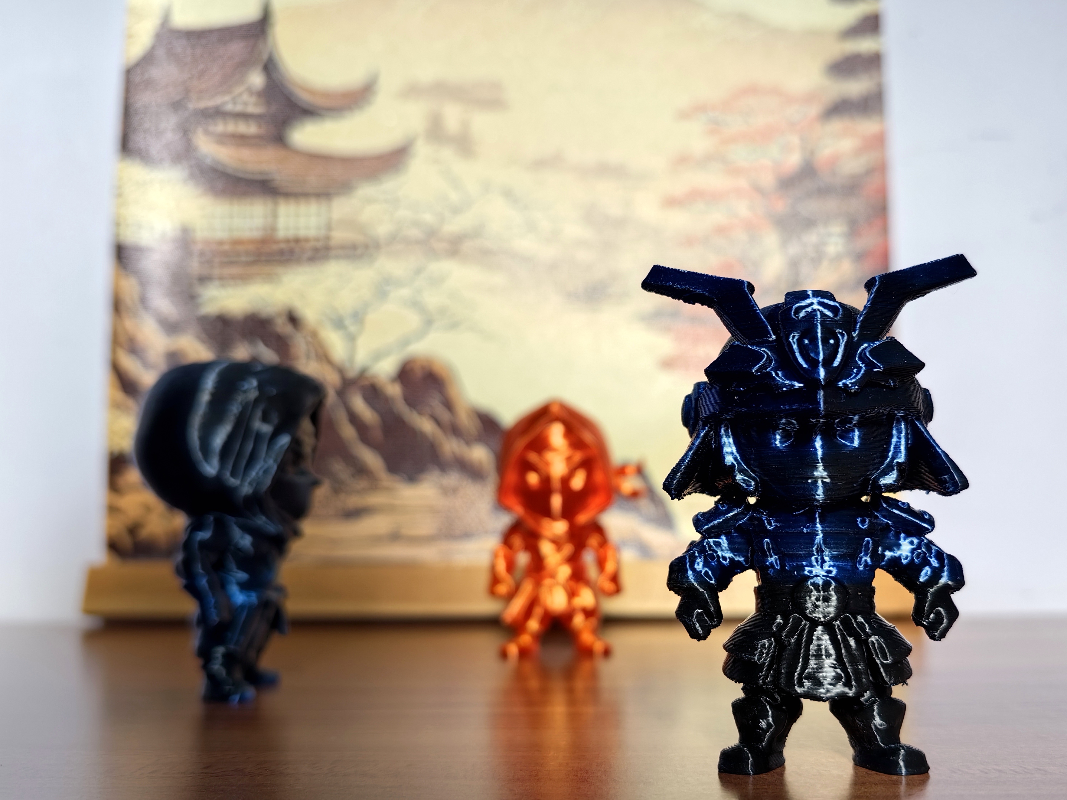 Chibi Samurai figure 3D STL Model