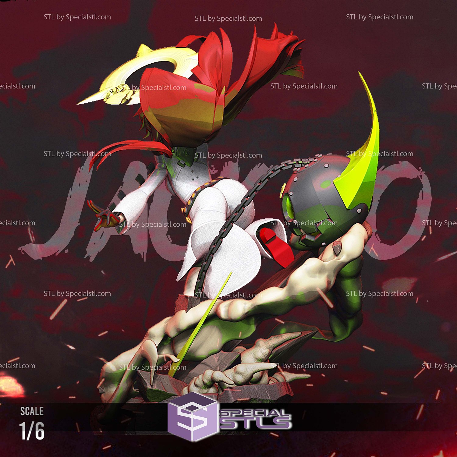 Jack O Valentine 1-6 3D Printer Files STL Model — view 3