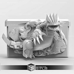 Pokemon Ruby Gameboy Advance Cartridge Groudon STL 3D Model — view 1