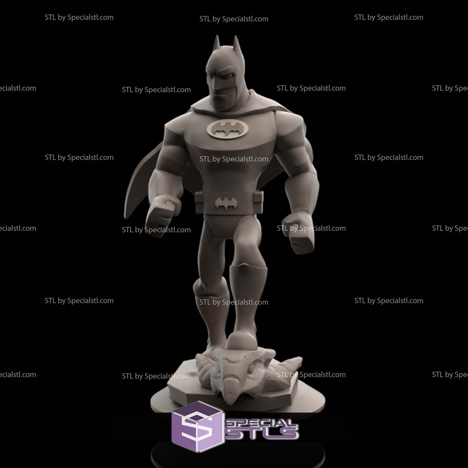 Disney Infinity Style STL Collection - Batman 3D Model — view 3