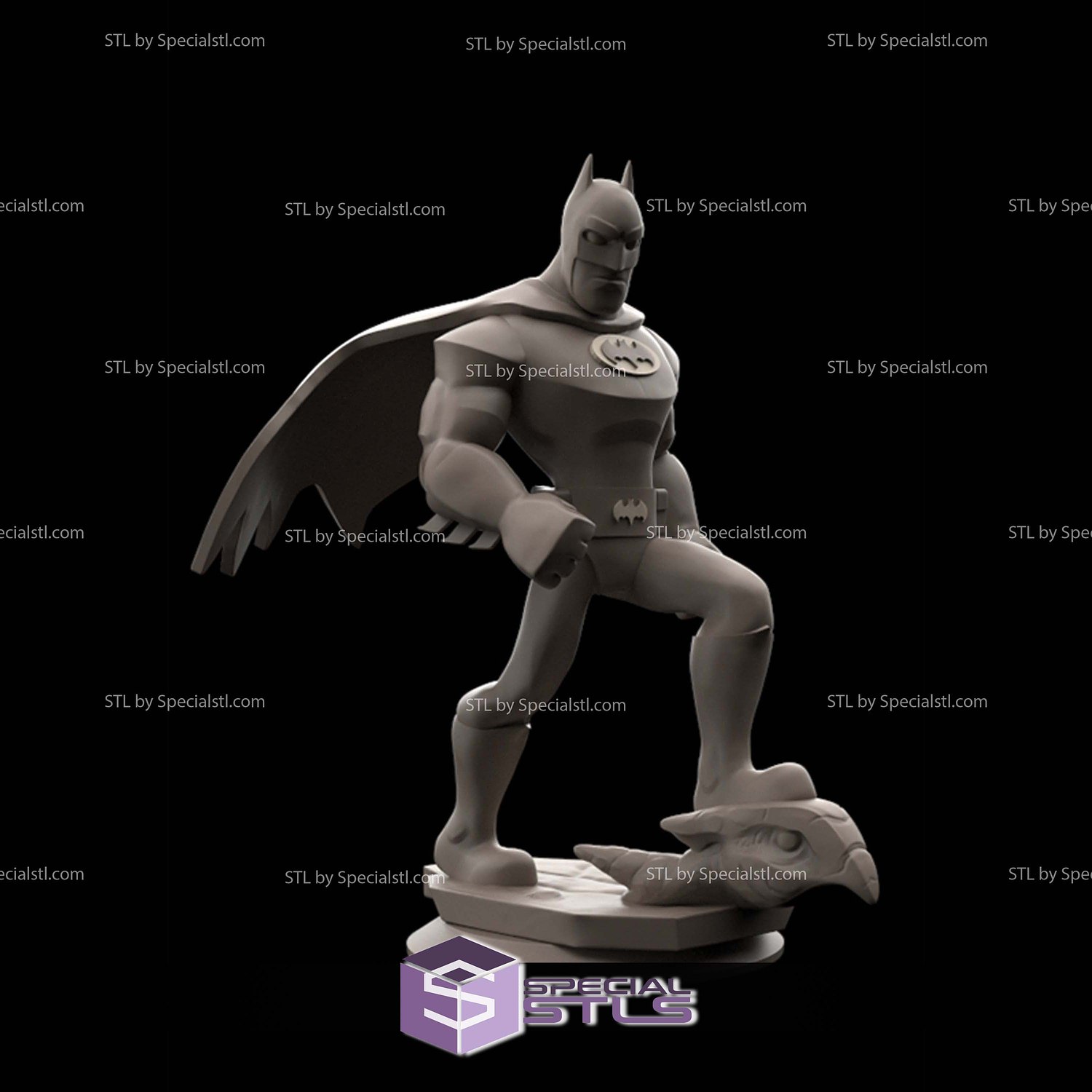Disney Infinity Style STL Collection - Batman 3D Model — view 4