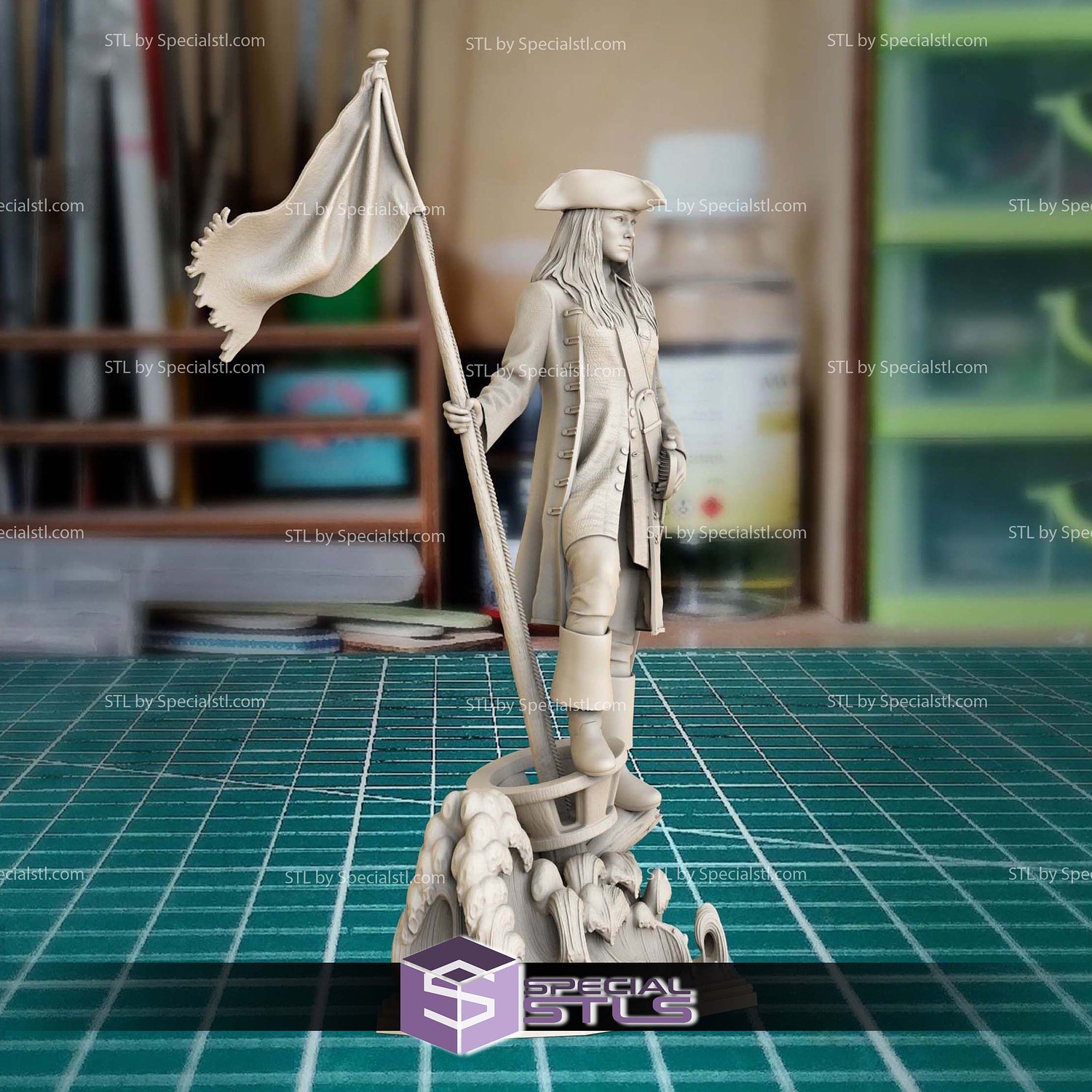 Elizabeth Swann 3D Printer Files STL Model — view 3