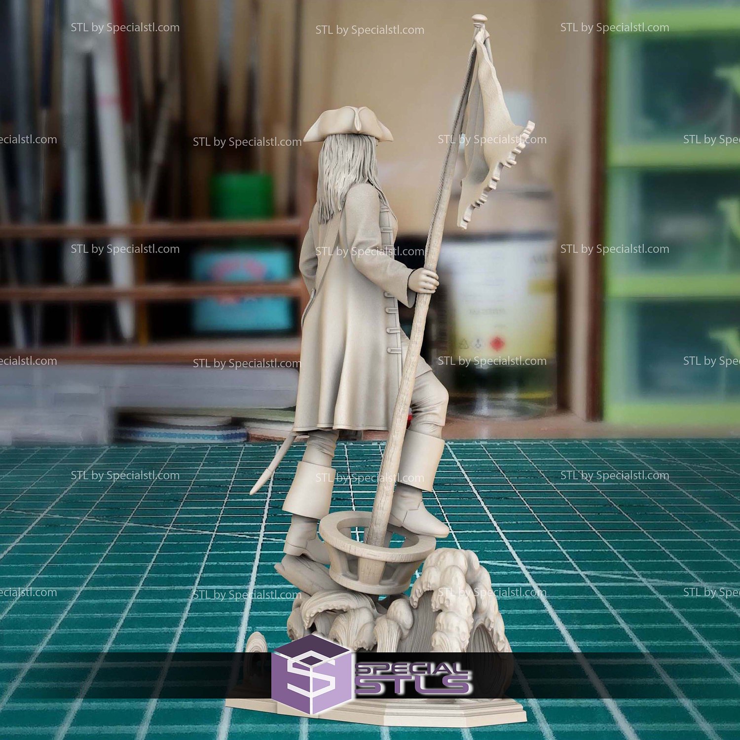 Elizabeth Swann 3D Printer Files STL Model — view 4