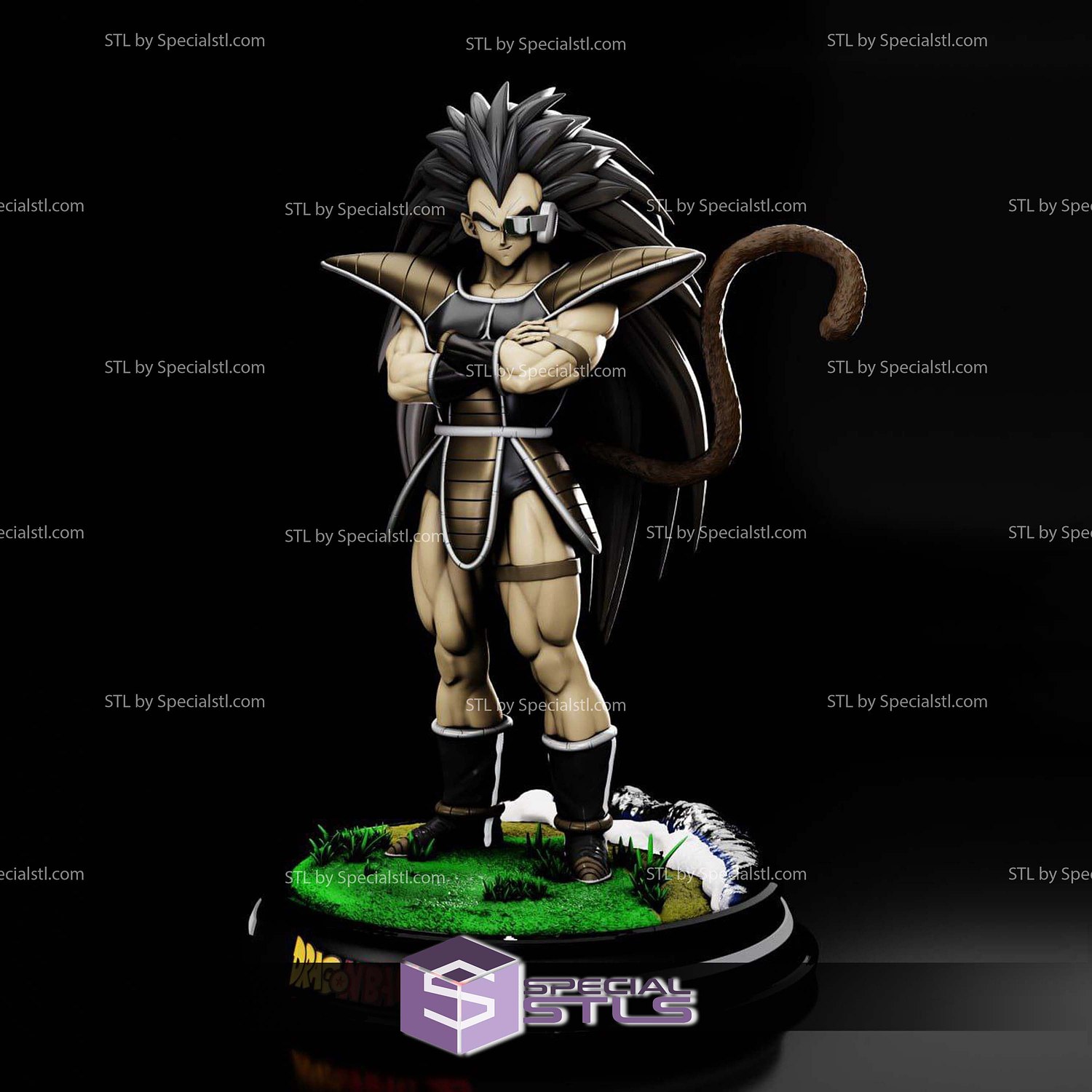 Raditz Standalone New Version Digital STL Files 3D Model — view 4
