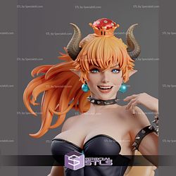 Bowsette Smile STL Printer Files 3D Model