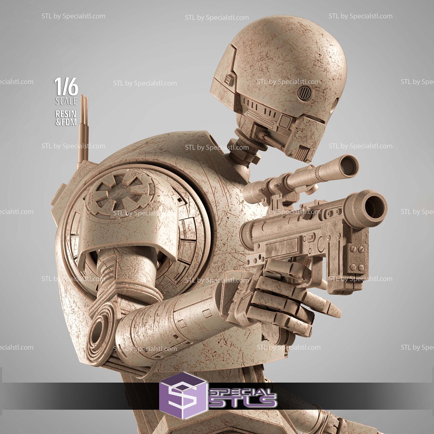 K-2SO Control 3D Printer Files STL Model — view 3