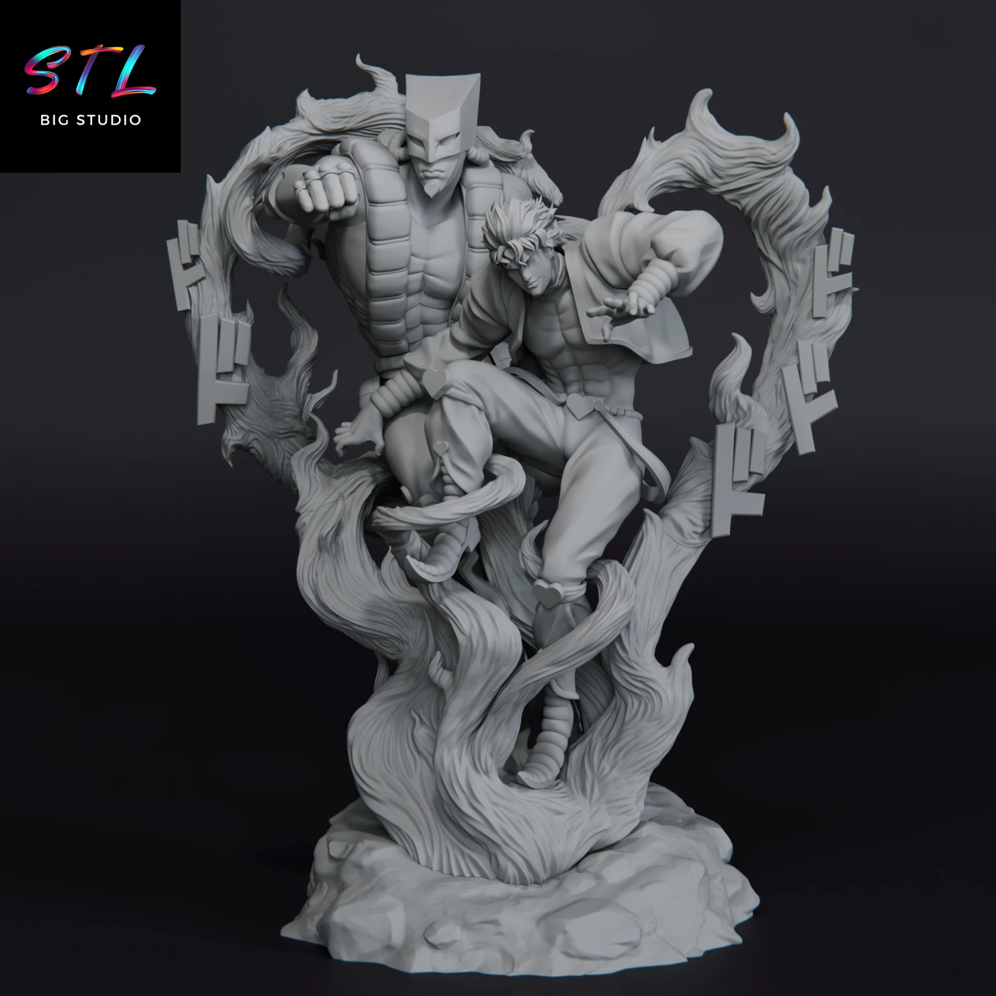 STL Dio Brando & The World | JoJo’s Bizarre Adventure Diorama | 3D Printable Figure Model — view 5