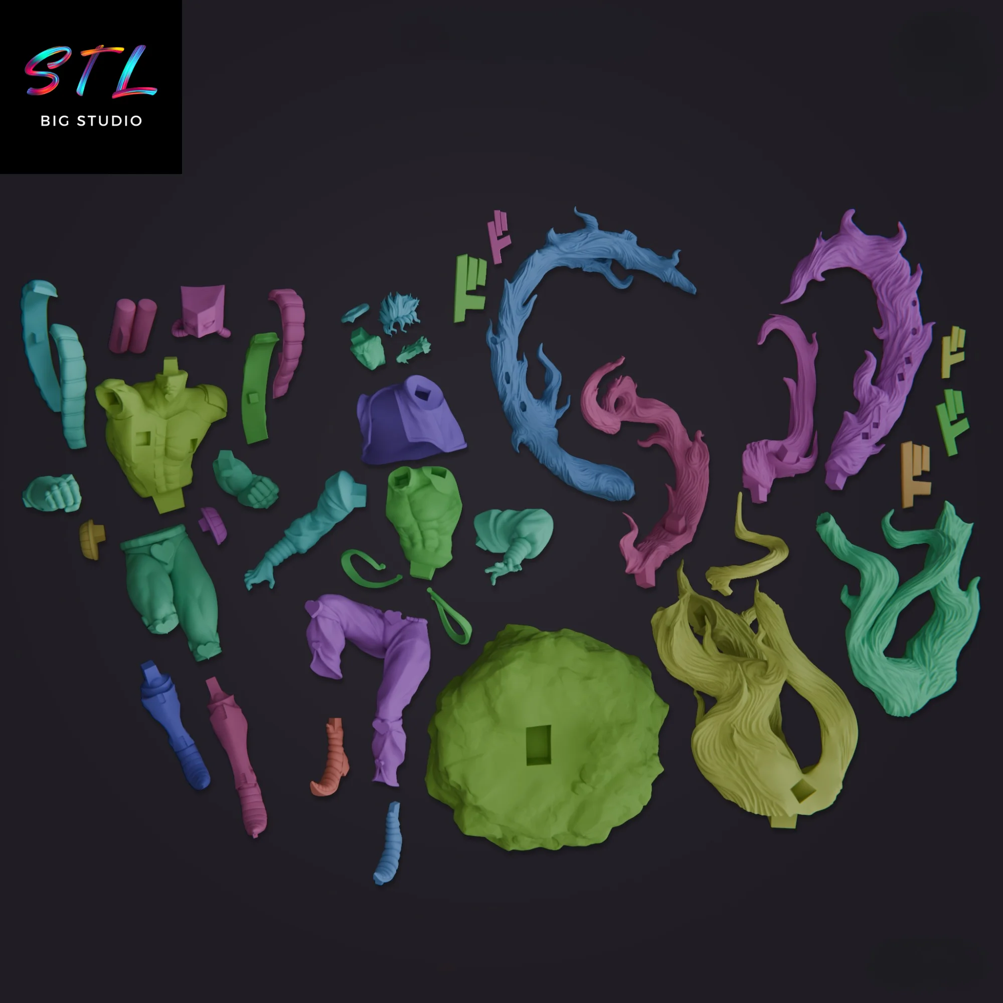 STL Dio Brando & The World | JoJo’s Bizarre Adventure Diorama | 3D Printable Figure Model — view 7