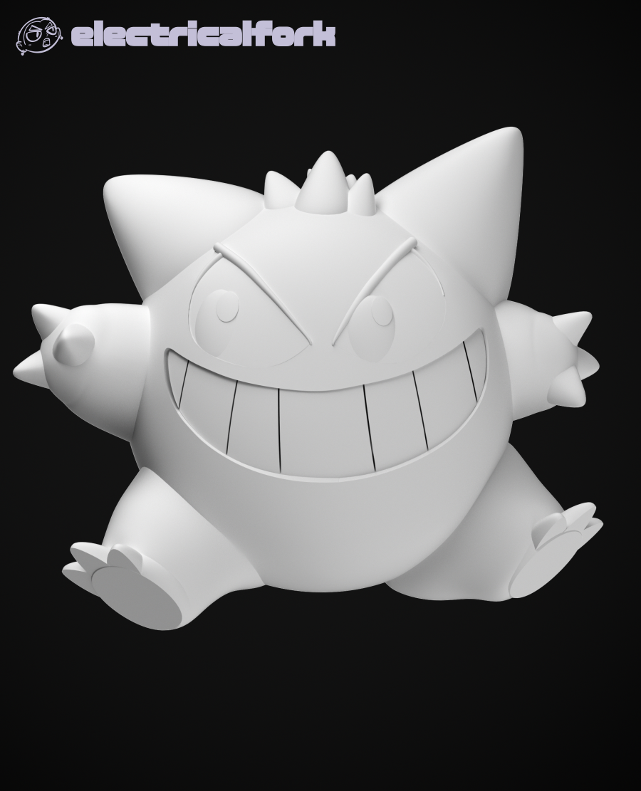 Chibi Gengar - Fan Art 3D STL Model