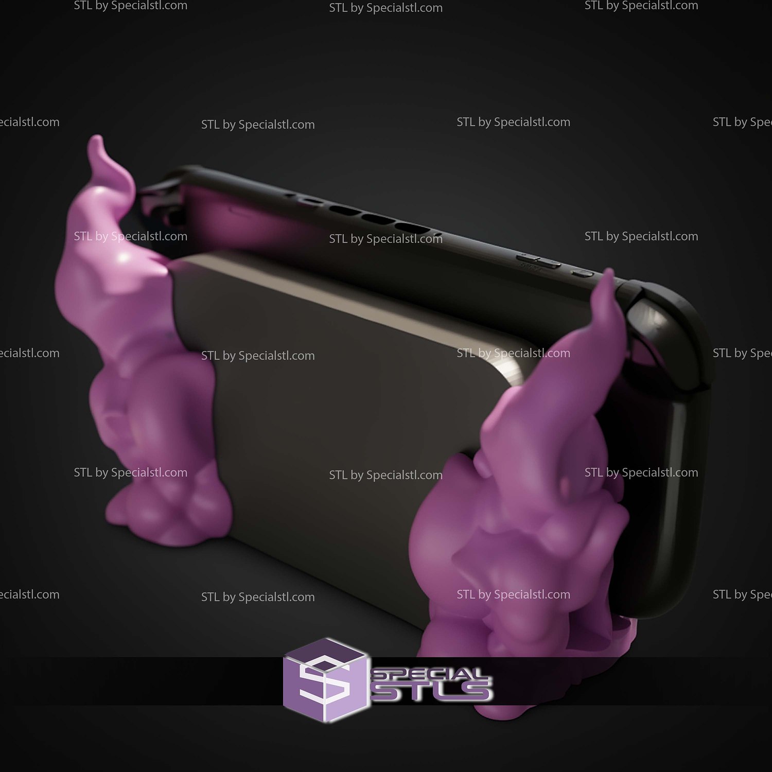 Gastly Evolution Dock Switch STL Files 3D Model — view 4