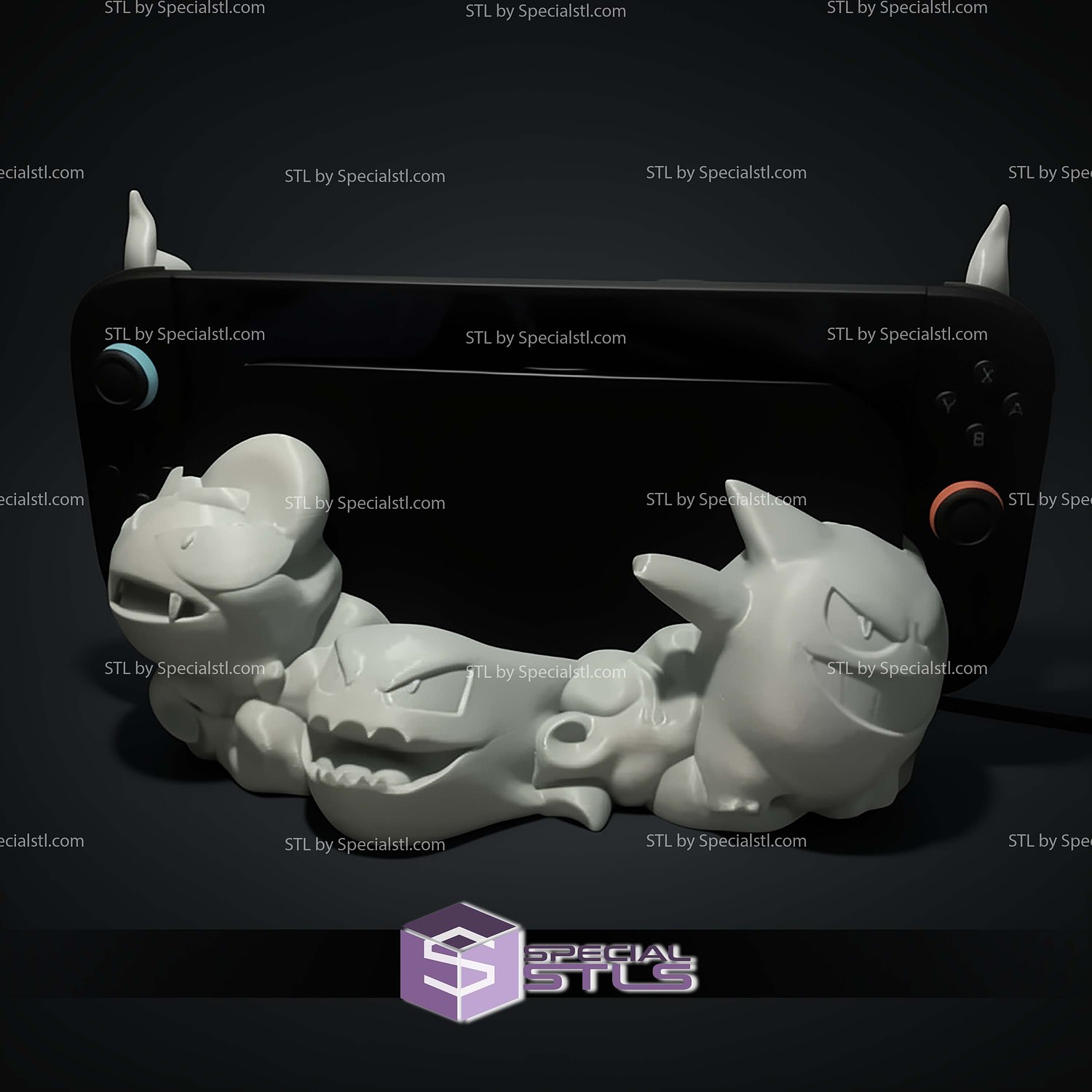 Gastly Evolution Dock Switch STL Files 3D Model — view 5