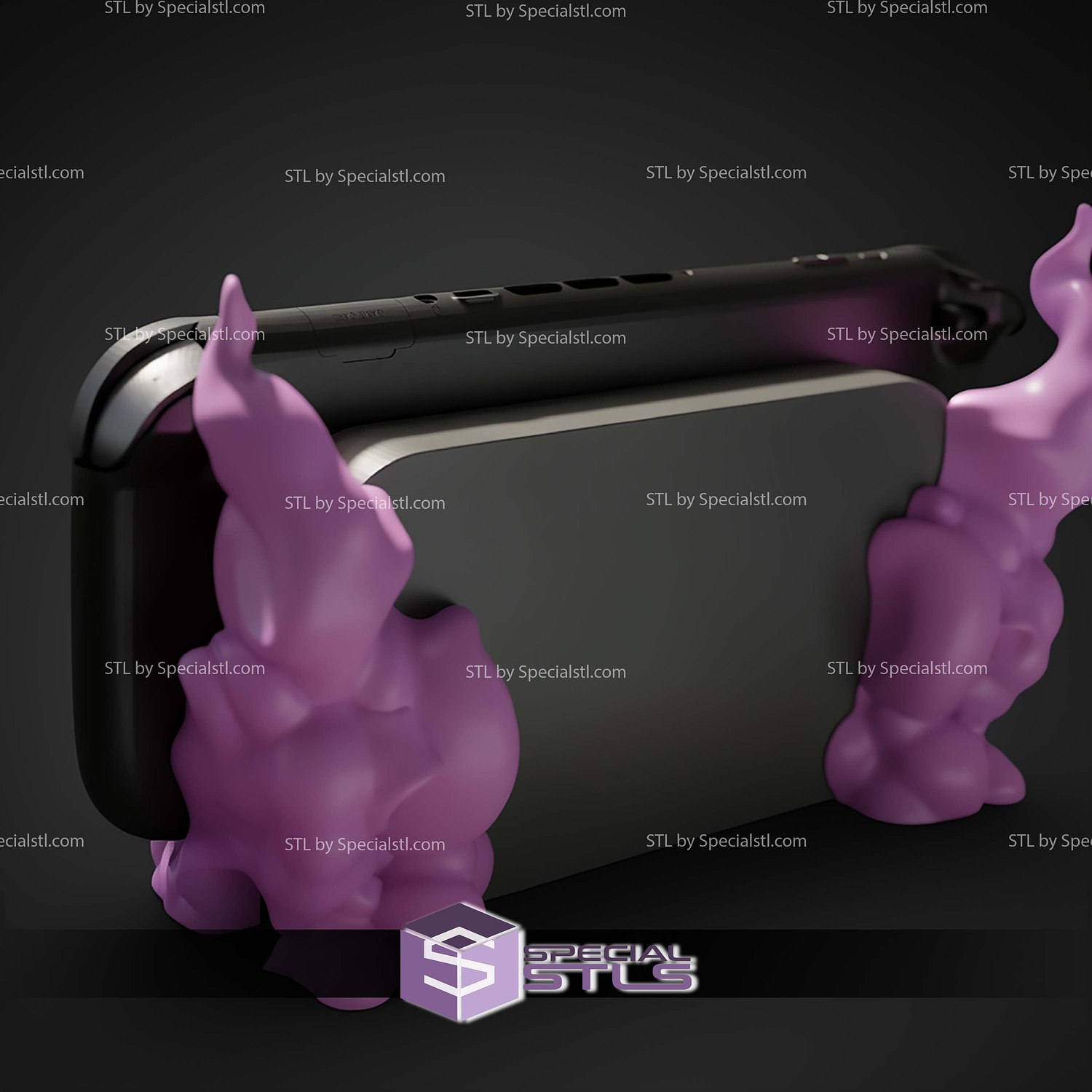 Gastly Evolution Dock Switch STL Files 3D Model — view 7