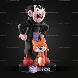 Gargamel And Azrael The Smurfs STL Files 3D Model