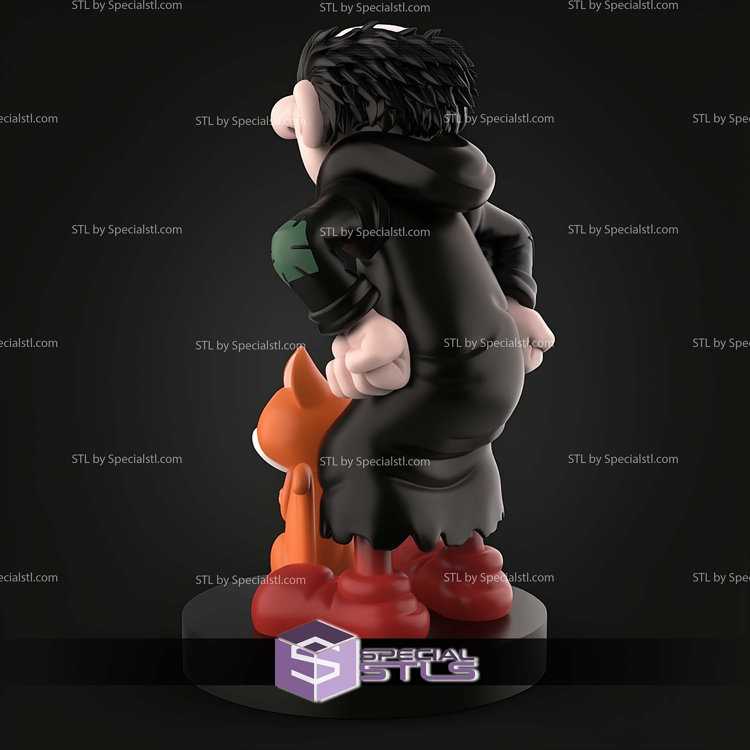 Gargamel And Azrael The Smurfs STL Files 3D Model — view 2