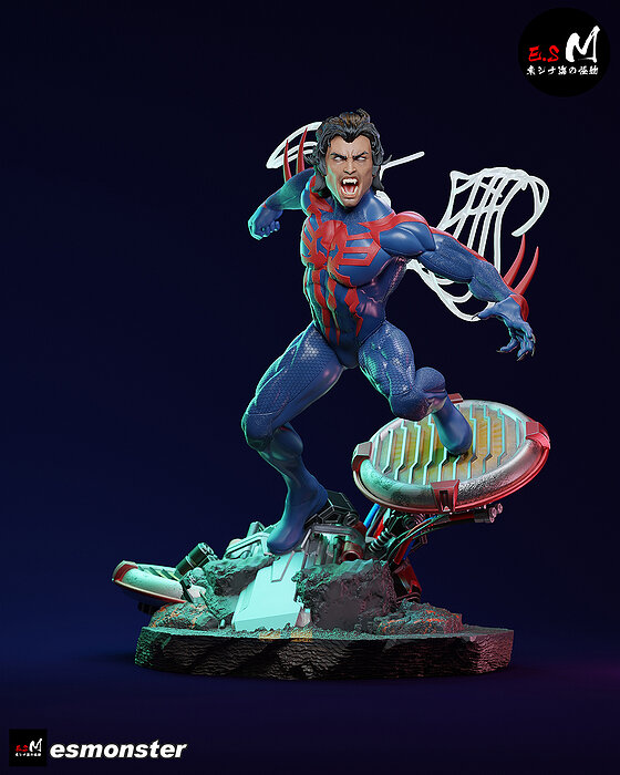 Spider Man 2099 Miguel Ohara 3D STL Model — view 2