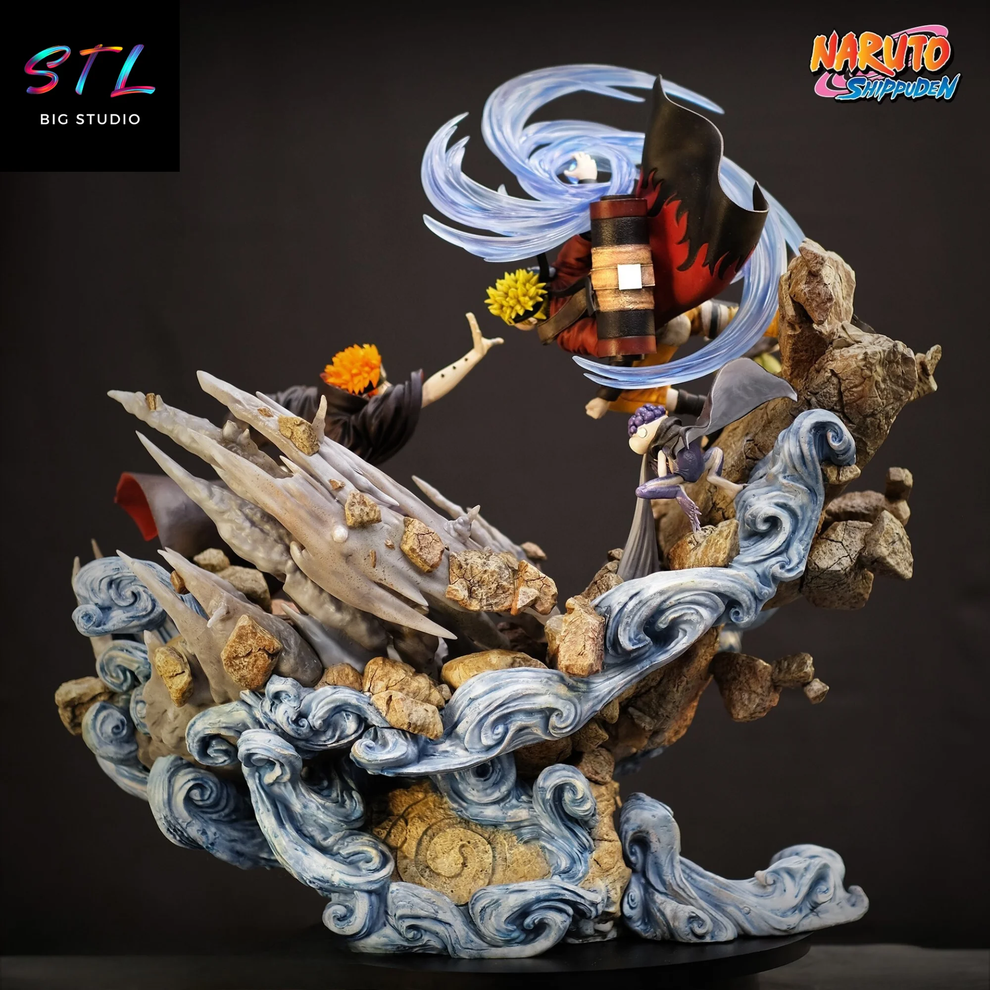 Naruto vs Pain Diorama STL | Epic Battle | 3D Printable Model Model — view 2