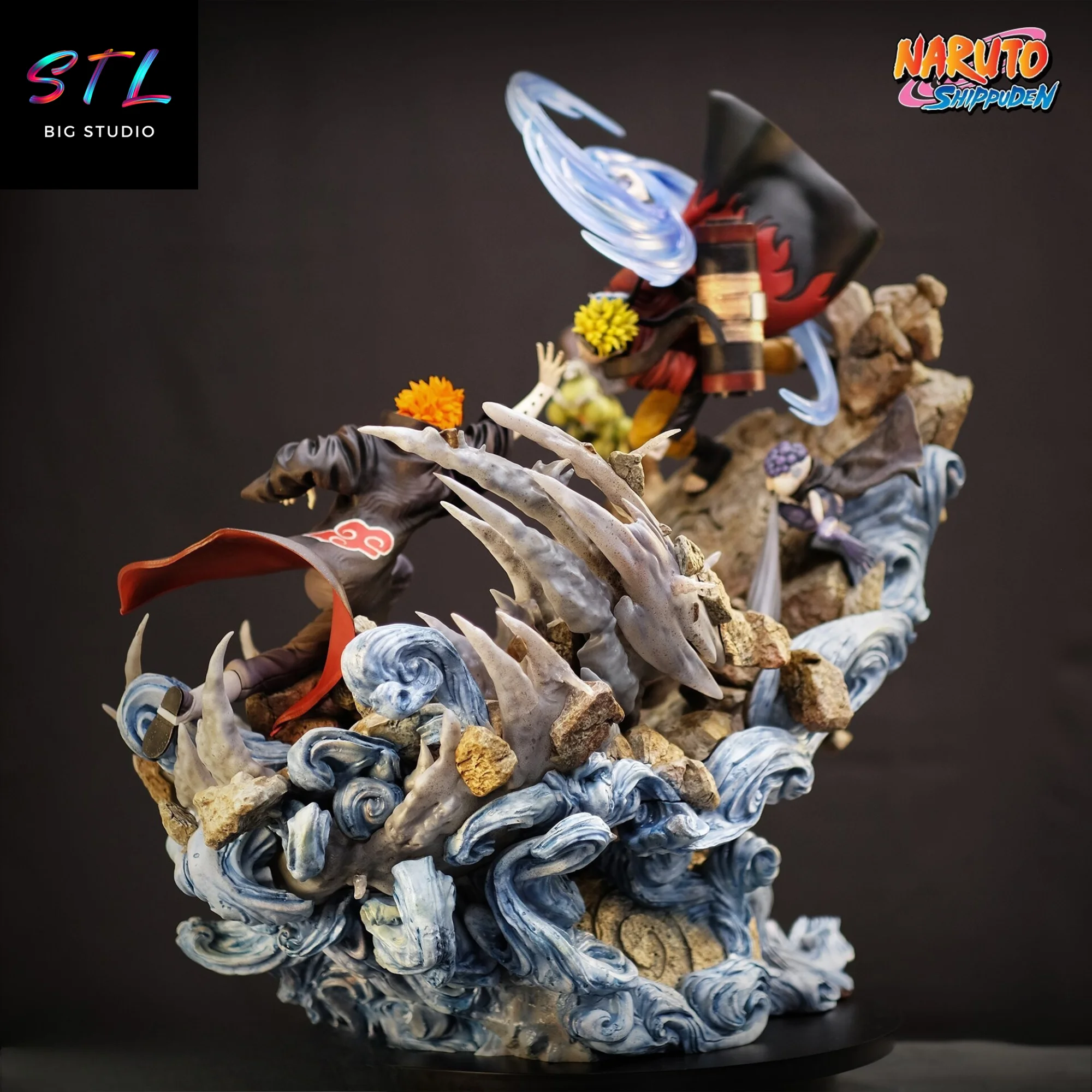 Naruto vs Pain Diorama STL | Epic Battle | 3D Printable Model Model — view 3
