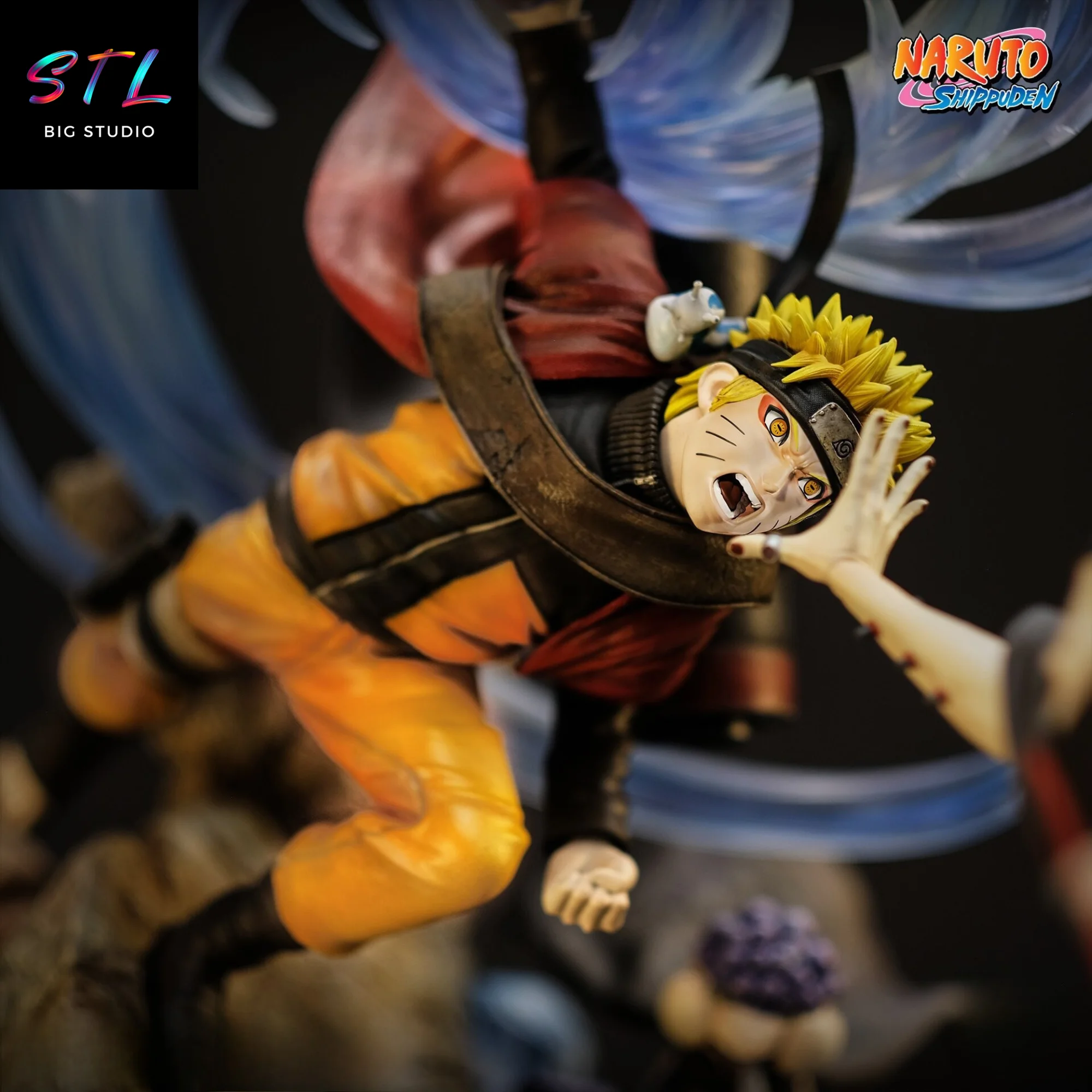 Naruto vs Pain Diorama STL | Epic Battle | 3D Printable Model Model — view 5