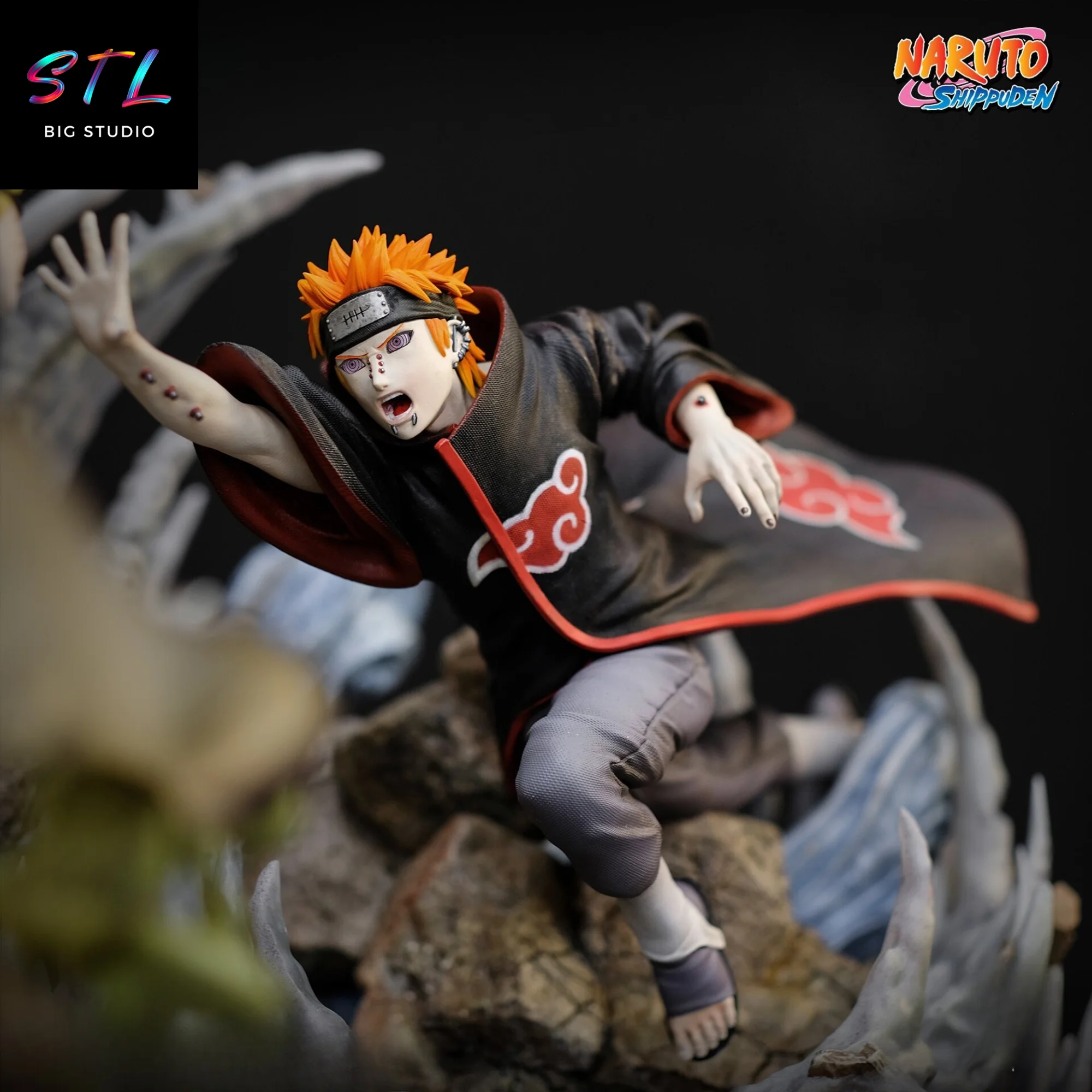 Naruto vs Pain Diorama STL | Epic Battle | 3D Printable Model Model — view 6