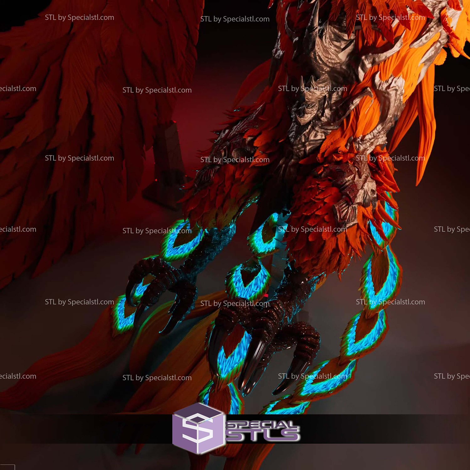 Phoenix Final Fantasy 3D Printer Files STL Model — view 2