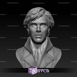 Benedict Cumberbatch Bust V2 Digital STL Files 3D Model
