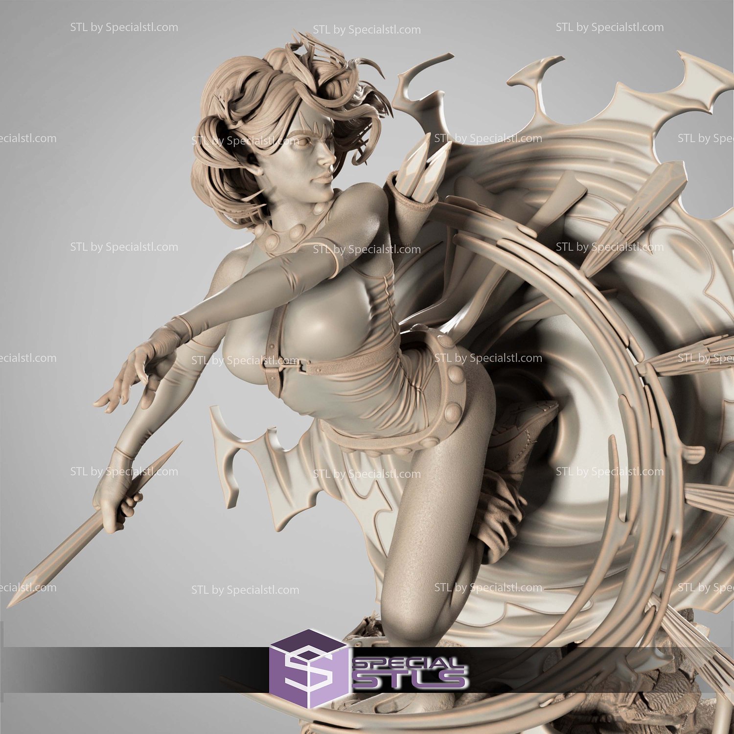 Marvel Blink Joe Madureira 3D Printer Files STL Model — view 2