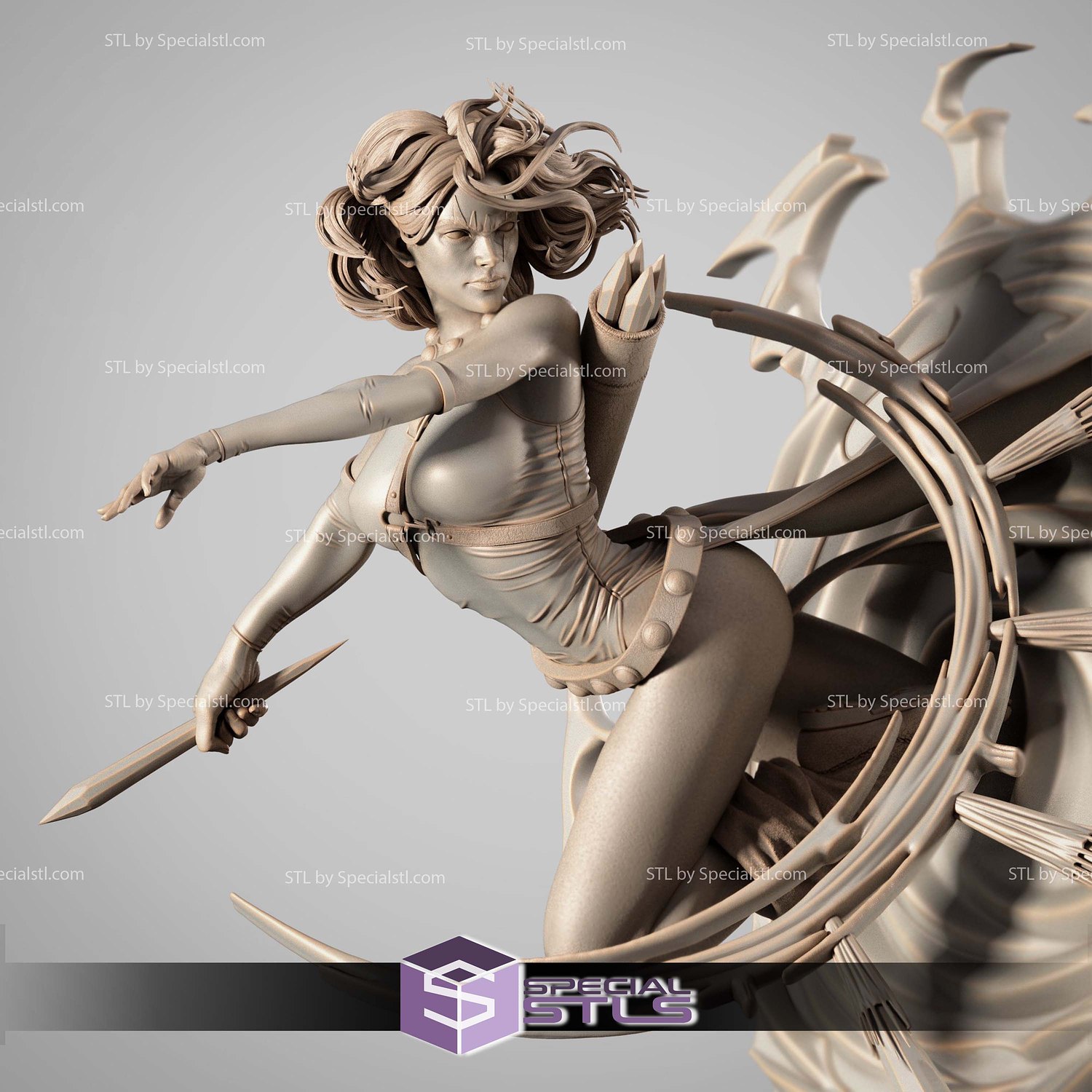 Marvel Blink Joe Madureira 3D Printer Files STL Model — view 3