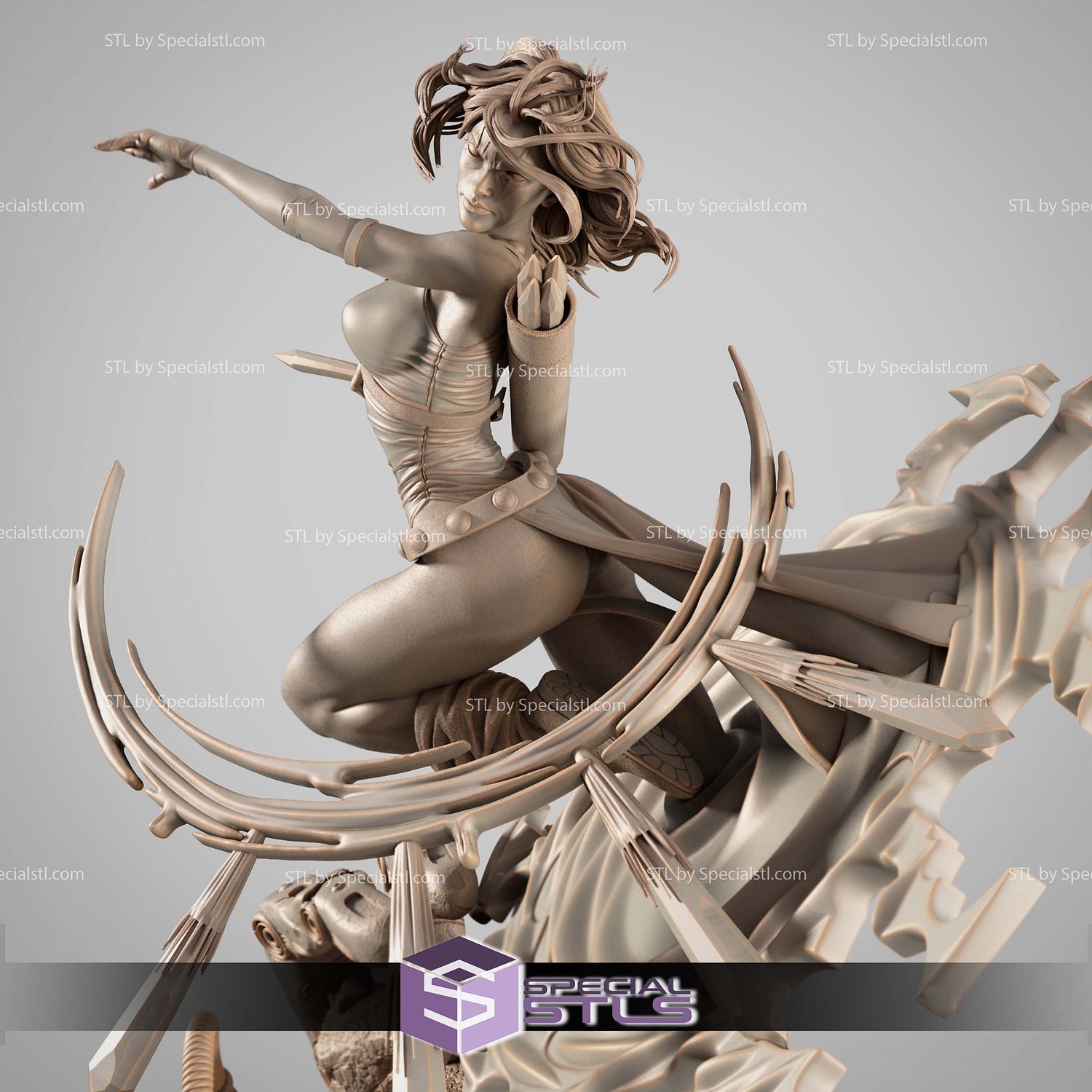 Marvel Blink Joe Madureira 3D Printer Files STL Model — view 4