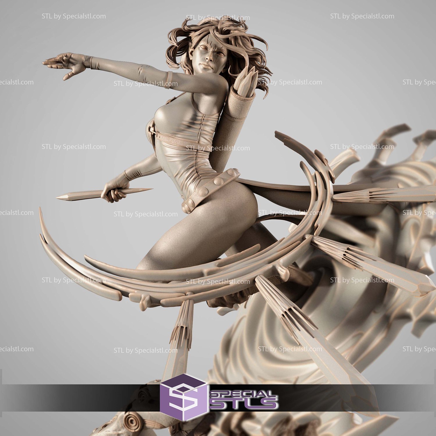 Marvel Blink Joe Madureira 3D Printer Files STL Model — view 5