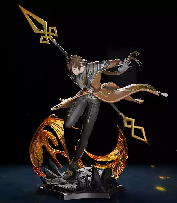Zhongli - Fan art Statue 3D STL Model