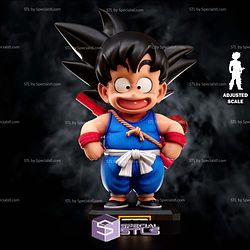 Goku Childhood Chibi 3D Printer Files STL Model