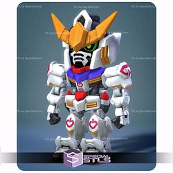 Basic STL Collection Flexi Chibi Gundam Barbatos 3D Model