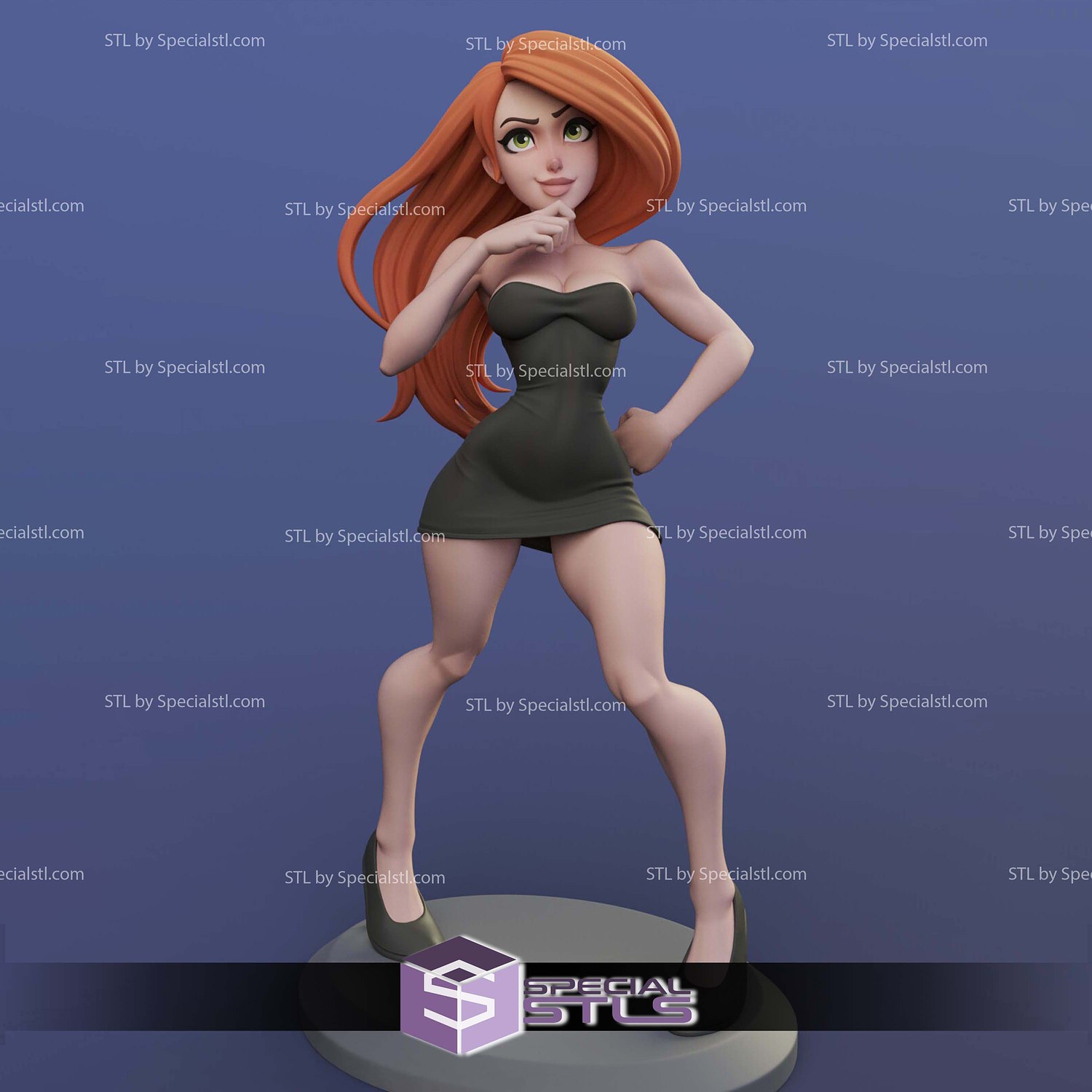 Kim Possible Stylized 3D Printing Models STL Model — view 4