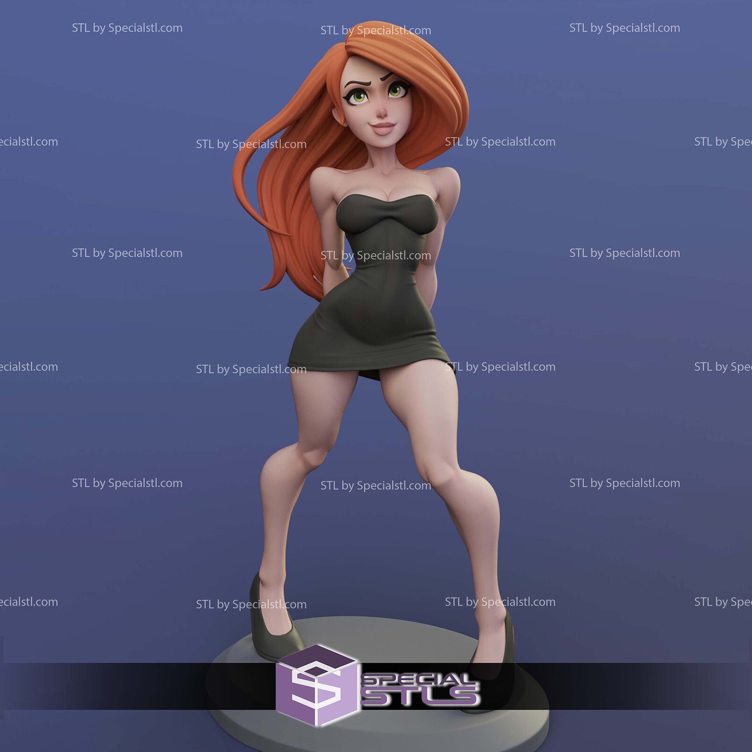Kim Possible Stylized 3D Printing Models STL Model — view 5