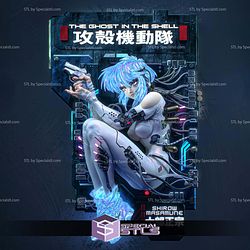 Motoko Ghost In The Shell 228mm STL Files 3D Model