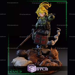 Tanya von Degurechaff Youjo Senki 3D Printer Files STL Model