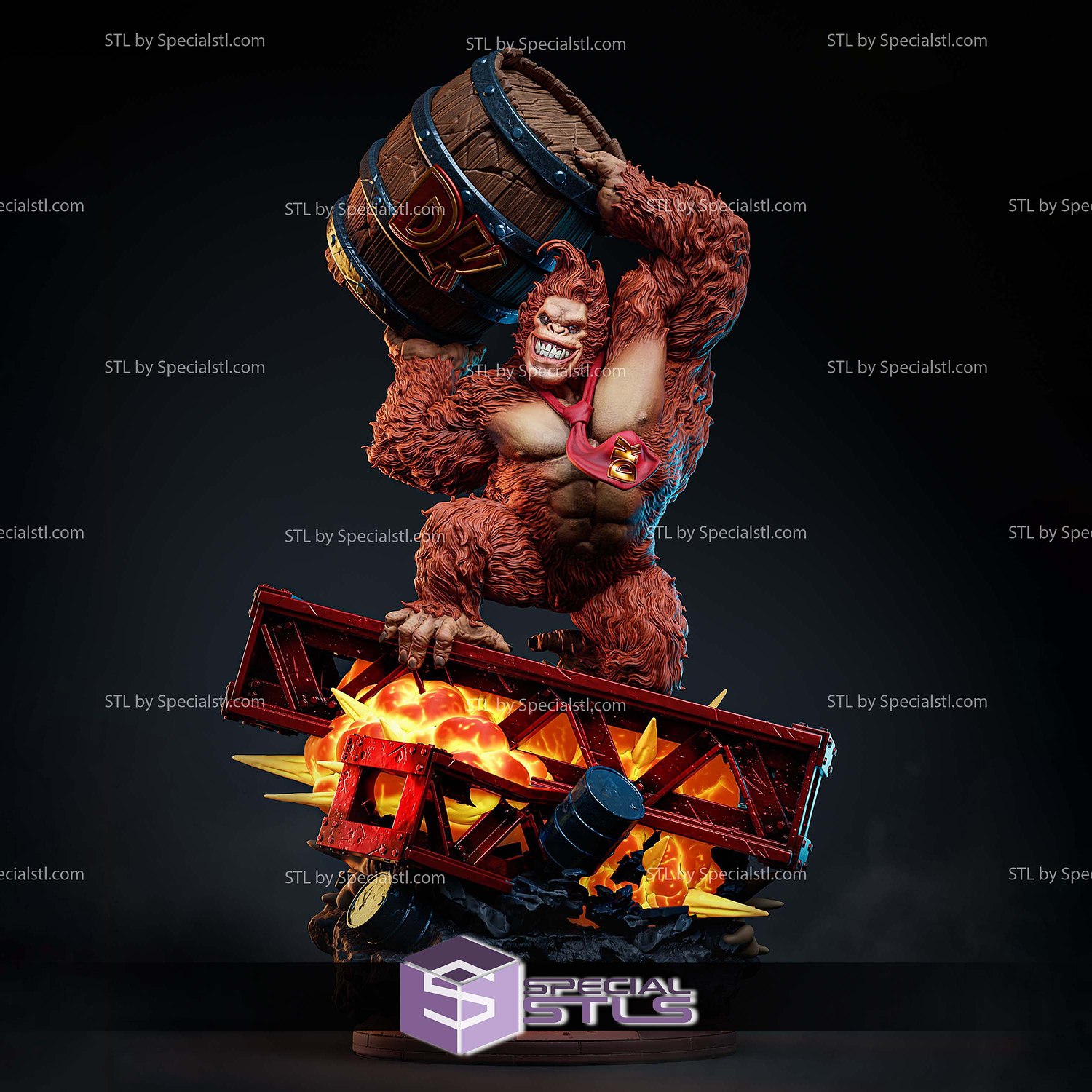 Donkey Kong Retro 3D Printer Files STL Model — view 2