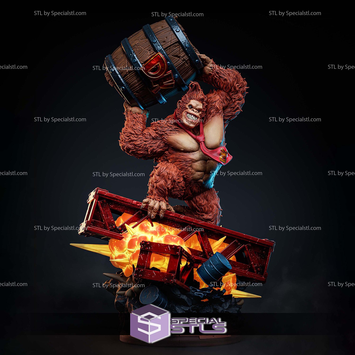Donkey Kong Retro 3D Printer Files STL Model — view 3