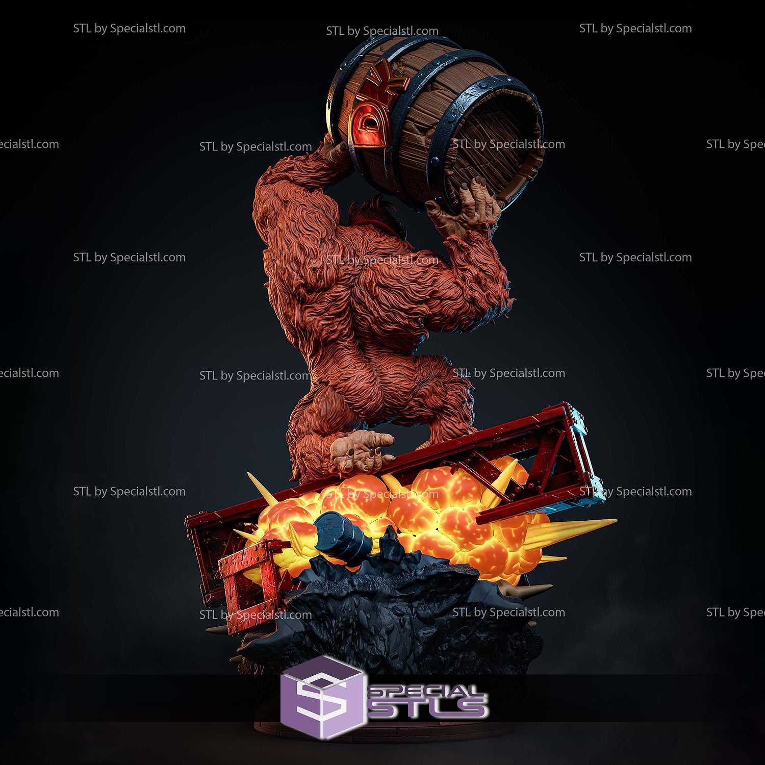 Donkey Kong Retro 3D Printer Files STL Model — view 4