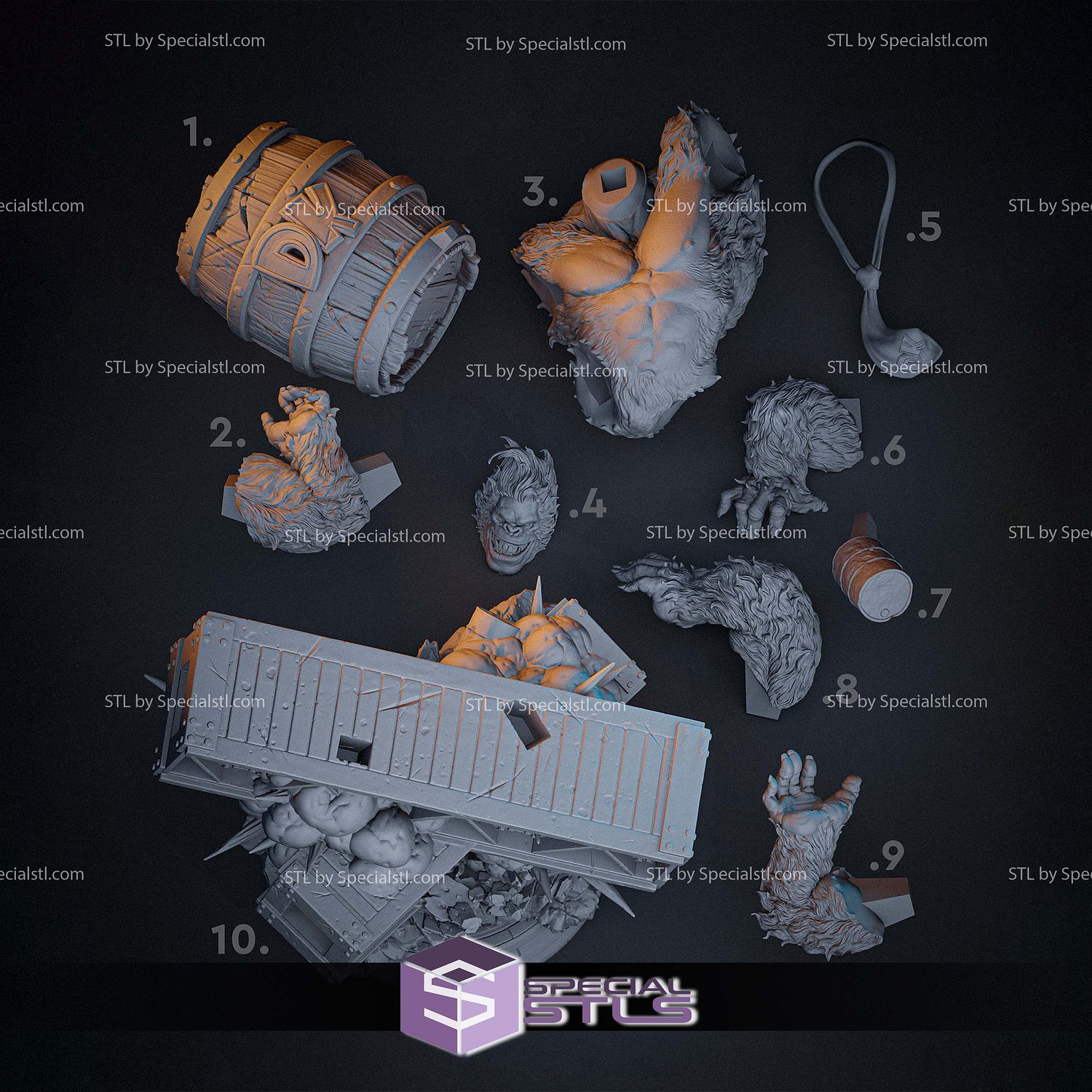 Donkey Kong Retro 3D Printer Files STL Model — view 7
