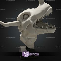 Super Basic STL Greymon Bust Digimon 3D Model