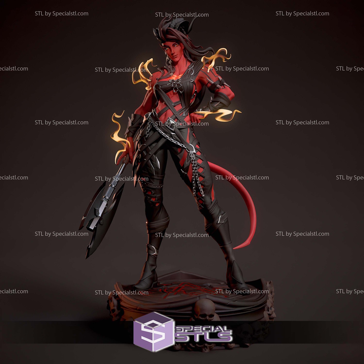 Karlach Stylized 3D Printer Files STL Model — view 2
