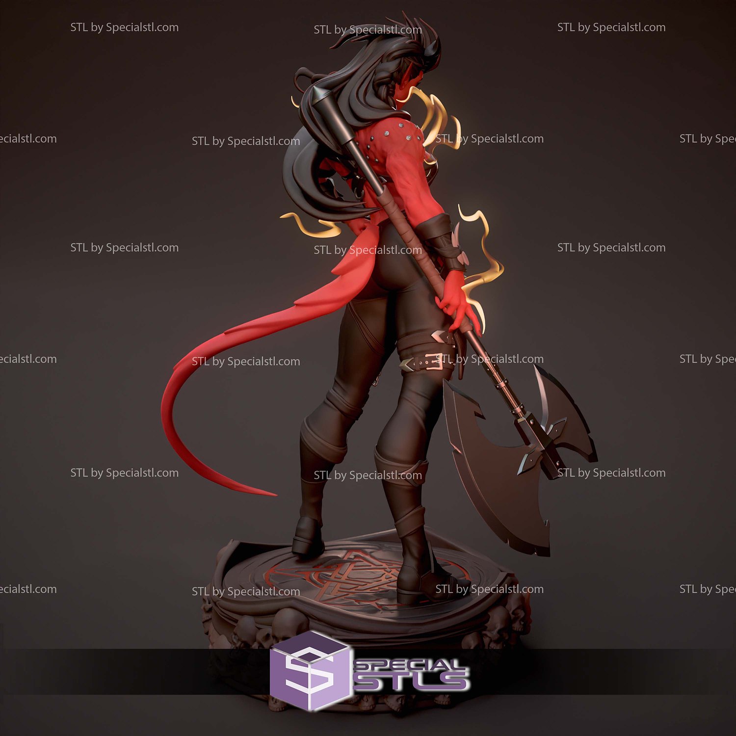 Karlach Stylized 3D Printer Files STL Model — view 3
