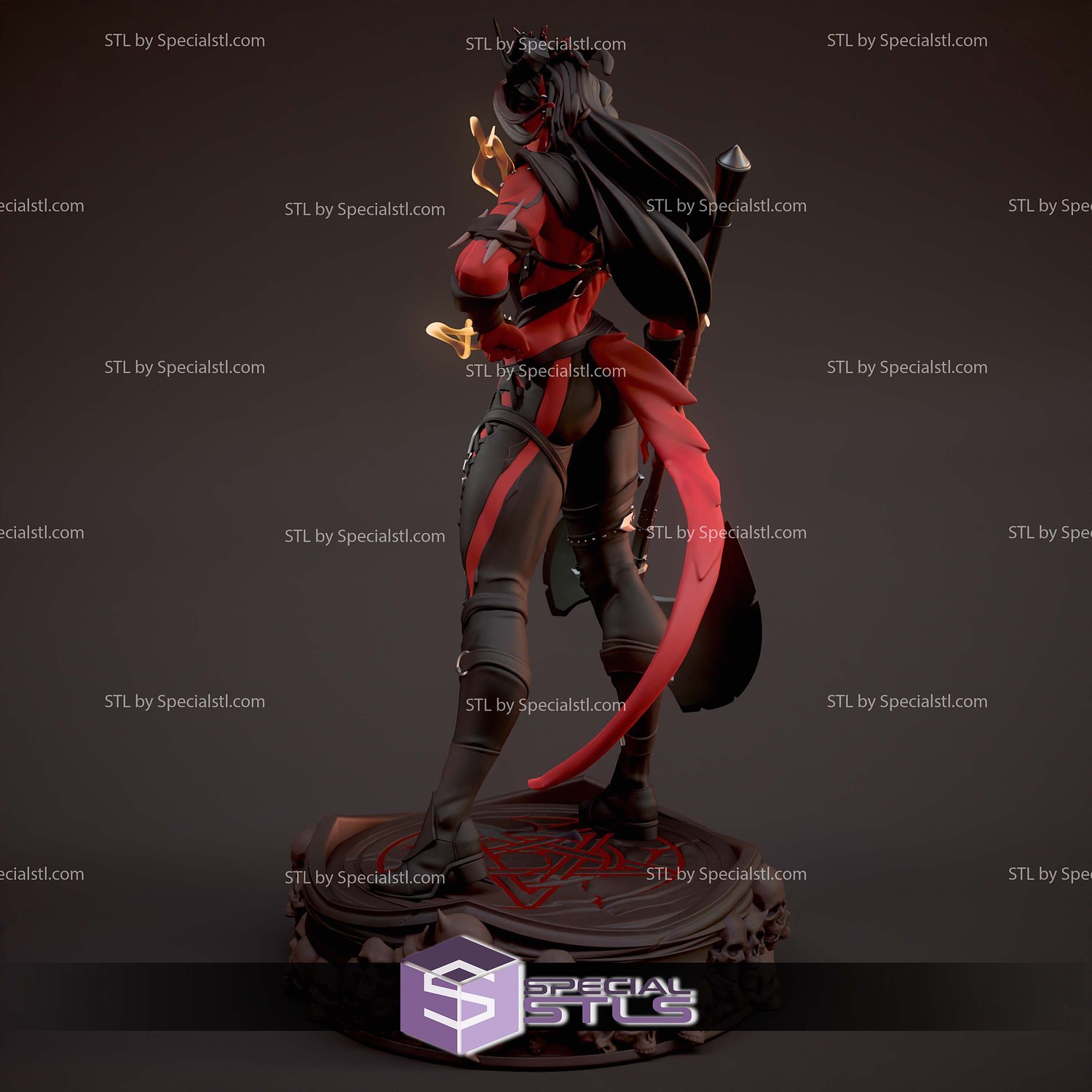 Karlach Stylized 3D Printer Files STL Model — view 4