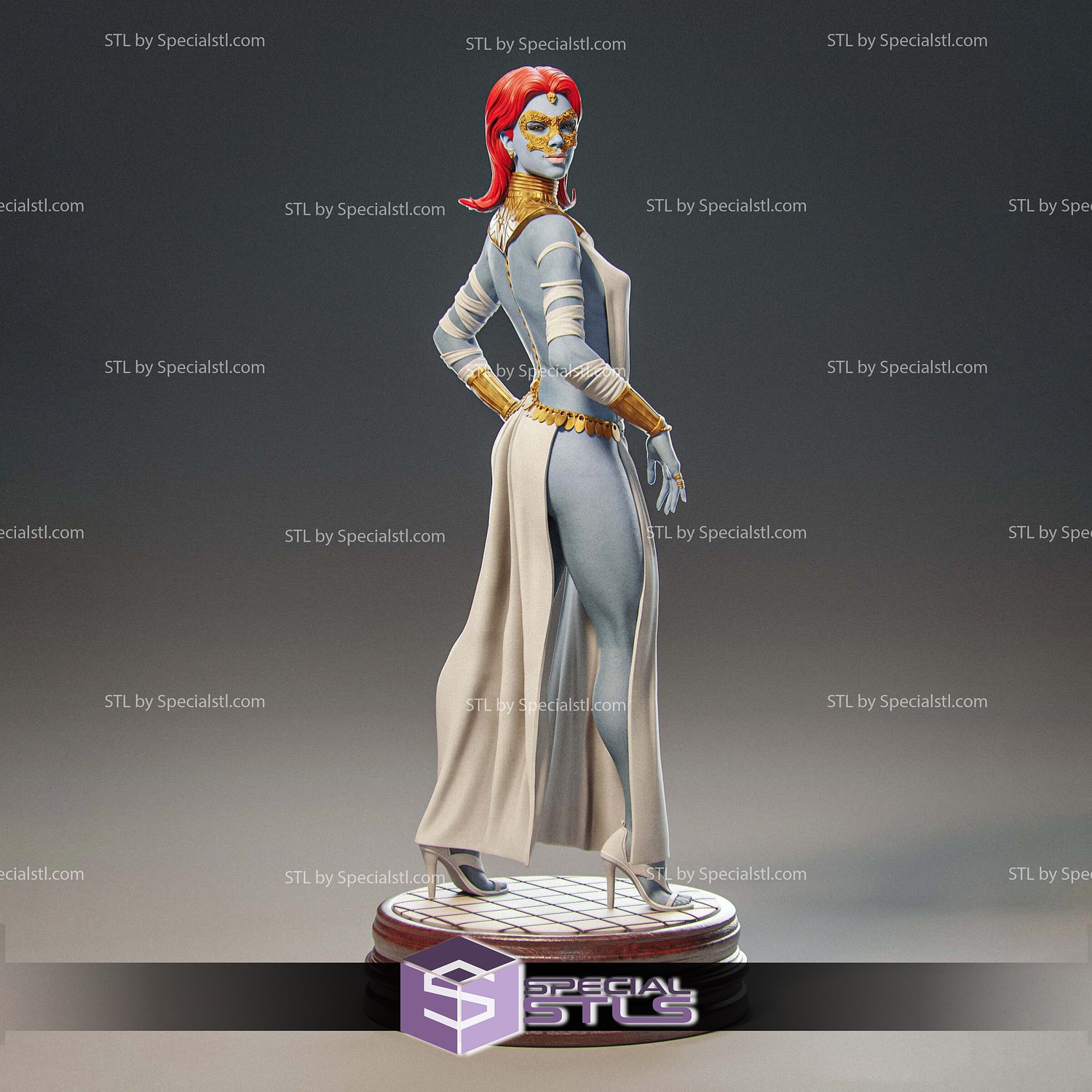 Mystique Hellfire Gala 3D Printer Files STL Model — view 2