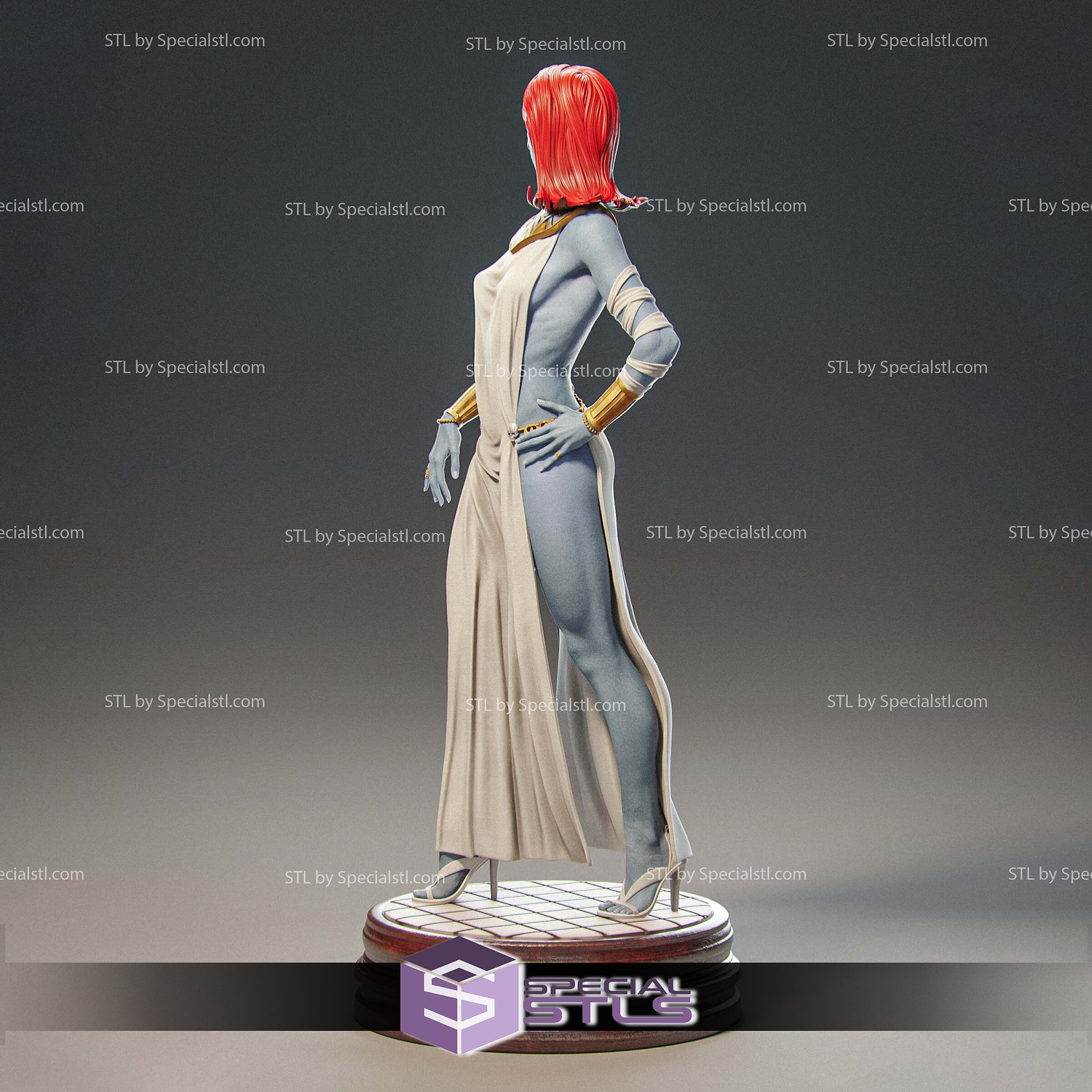 Mystique Hellfire Gala 3D Printer Files STL Model — view 4