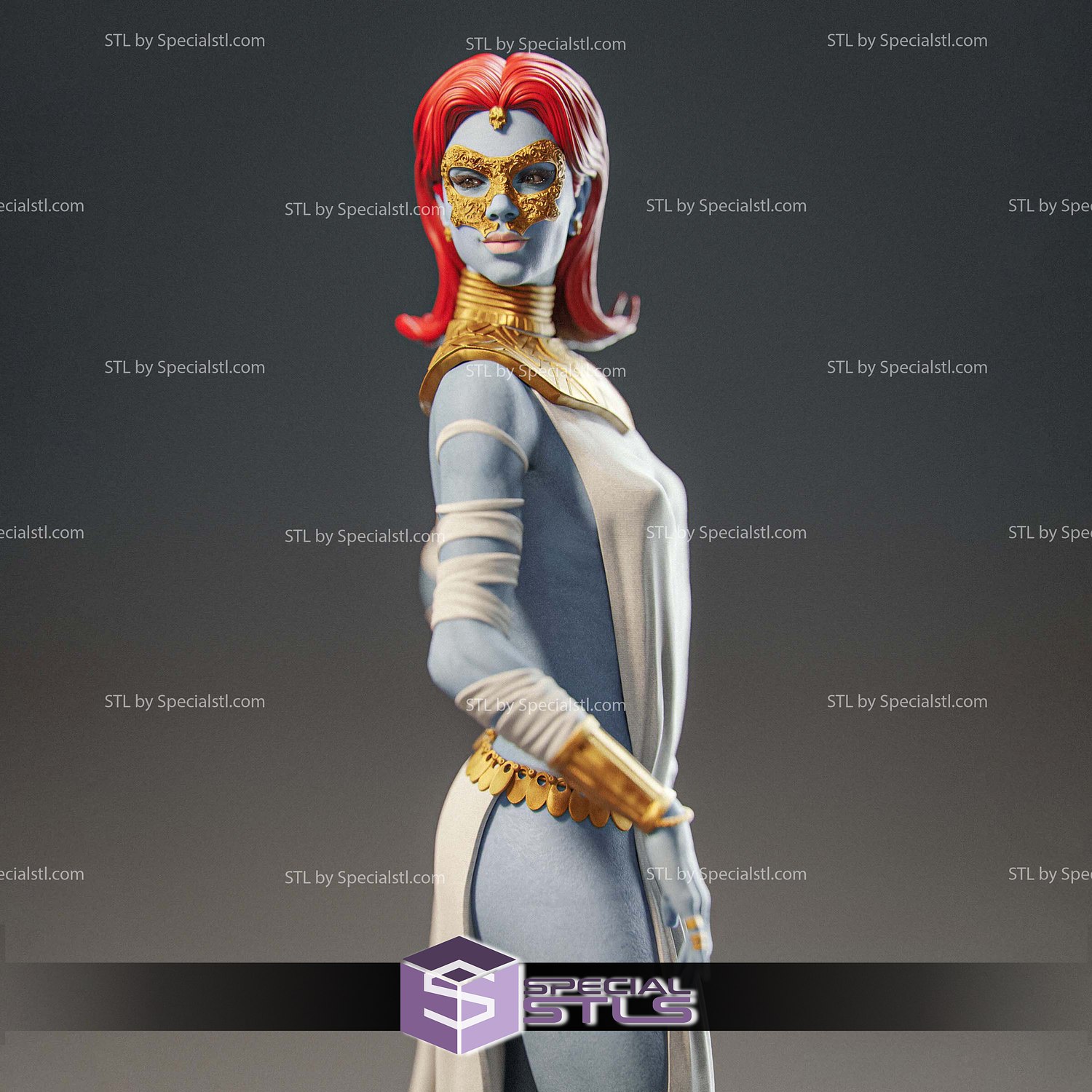 Mystique Hellfire Gala 3D Printer Files STL Model — view 6